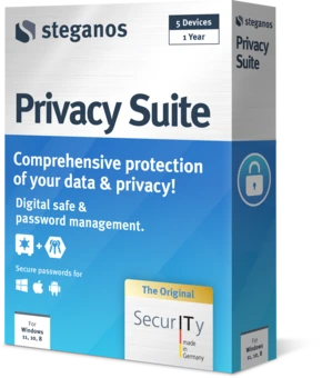 Συσκευασία του Steganos Privacy Suite — δεξιά όψη